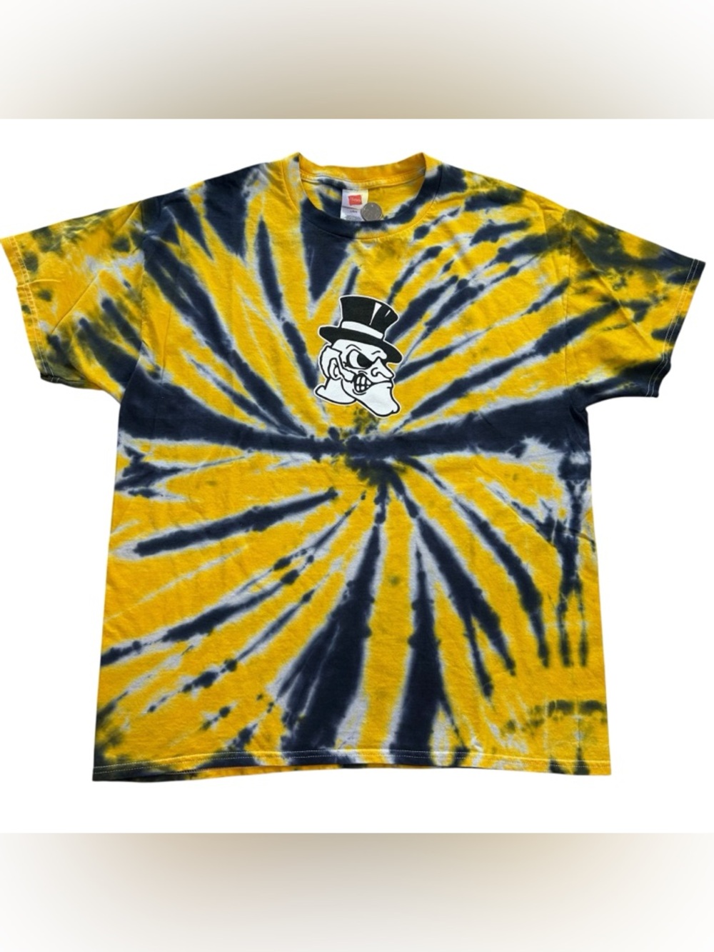 Wake Forest Basketball Demon Deacons Tie Dye Men’s Adult t-shirt size M